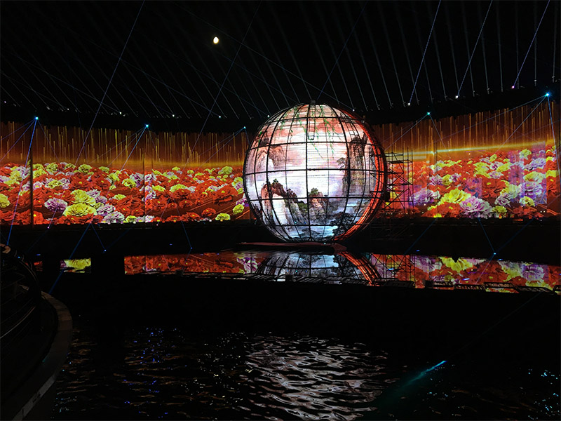 A tela LED Creative Sphere se destaca com 360_yyth